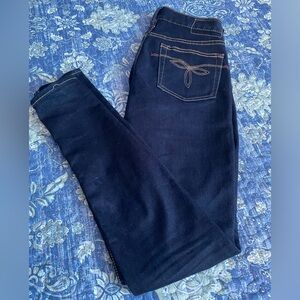 Ted Baker Navy Skinny Jeans with Contrast Stitching